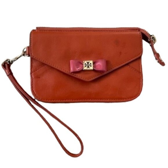 Tory Burch Smart Phone Wristlet w Bow - Picture 1 of 14